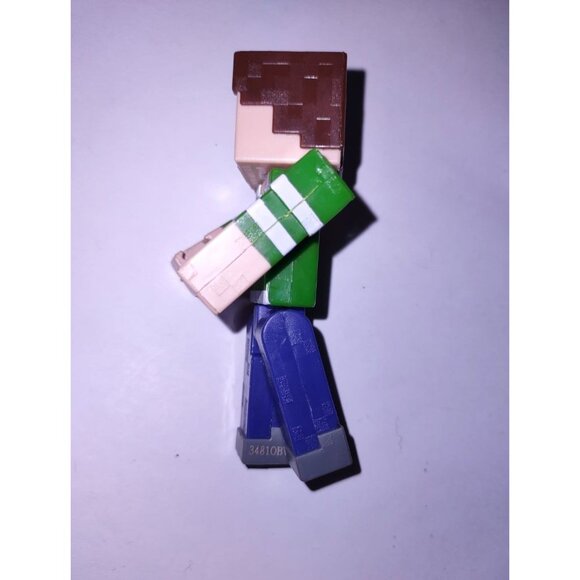 Minecraft Steve Action Figure With Creeper Shirt & Movable Parts 3.25" Tall - Picture 5 of 6